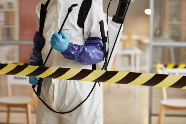 Professional Biohazard technician working in Bringhurst, IN
